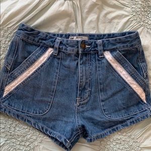 Free people denim shorts